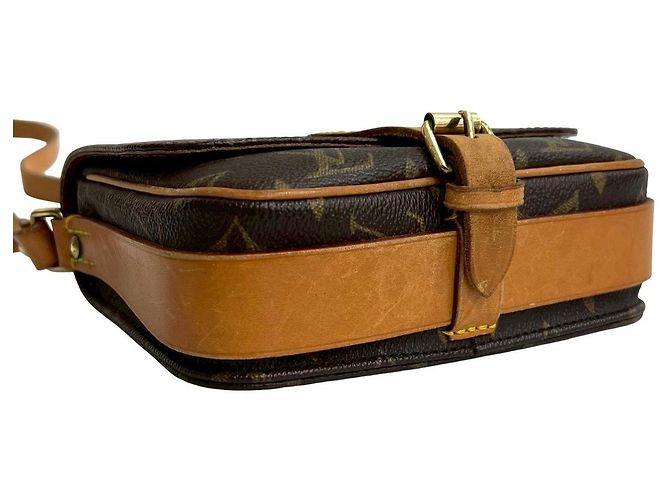 Borsa a tracolla Louis Vuitton Cartouchiere Monogram Marrone - vista 8