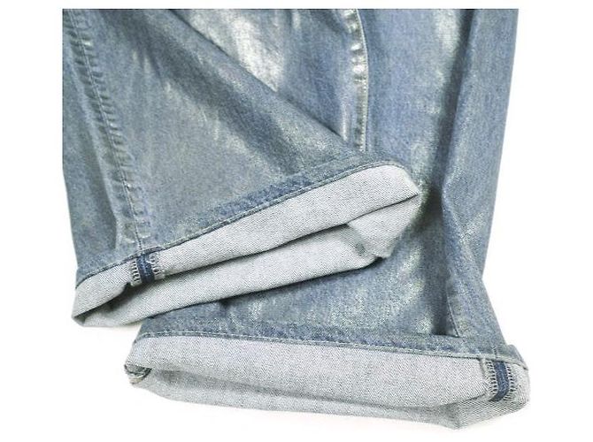 Autre Marque Pantalones de denim con revestimiento ASTRAET Plata - vista 9