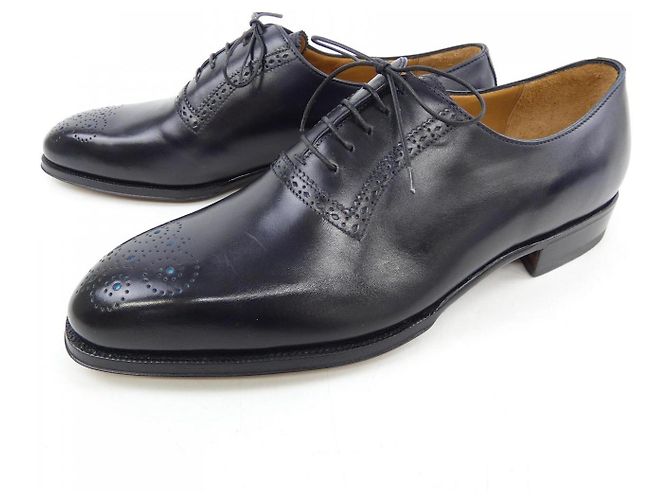 Autre Marque Enzo Bonafe Lederschuhe Schwarz - Ansicht 3