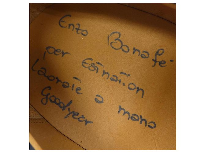 Autre Marque Enzo Bonafe Lederschuhe Schwarz - Ansicht 8