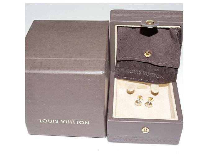 Orecchini Louis Vuitton Puse D'Oreille Clous Au750 con diamanti D'oro - vista 3