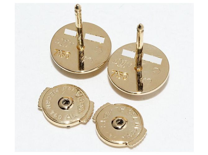 Orecchini Louis Vuitton Puse D'Oreille Clous Au750 con diamanti D'oro - vista 5