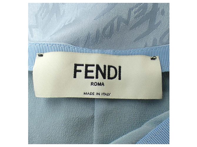 Falda de seda Fendi Azul - vista 5
