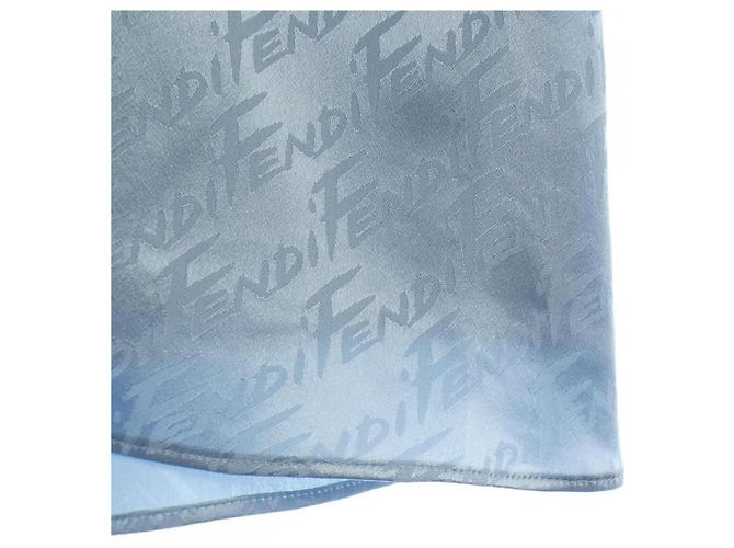 Falda de seda Fendi Azul - vista 7