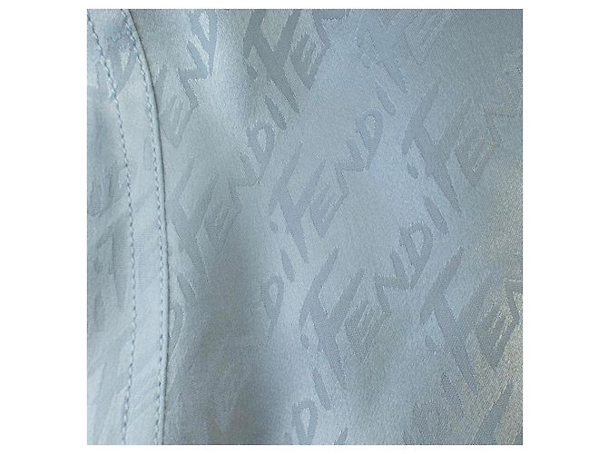 Falda de seda Fendi Azul - vista 8