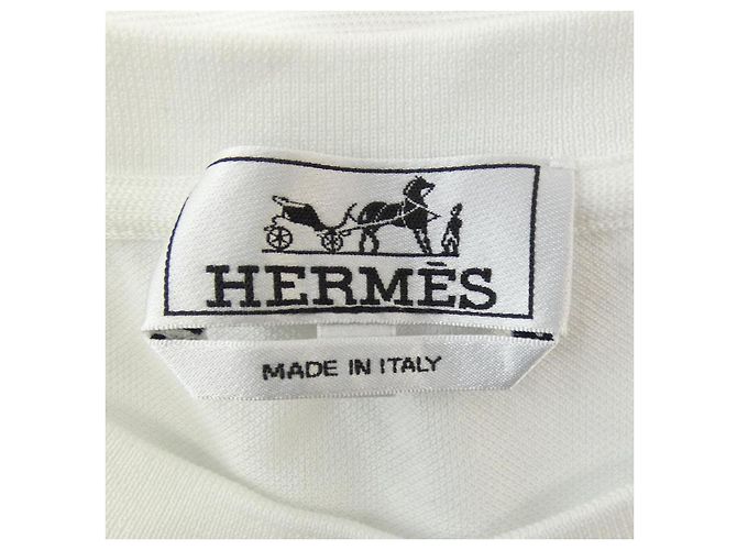 Hermès Camiseta de algodón Hermes Blanco - vista 4