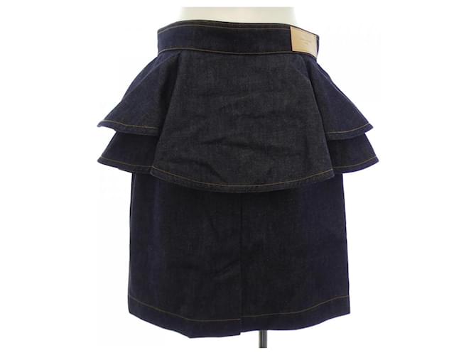 Falda Louis Vuitton Azul Azul marino - vista 2