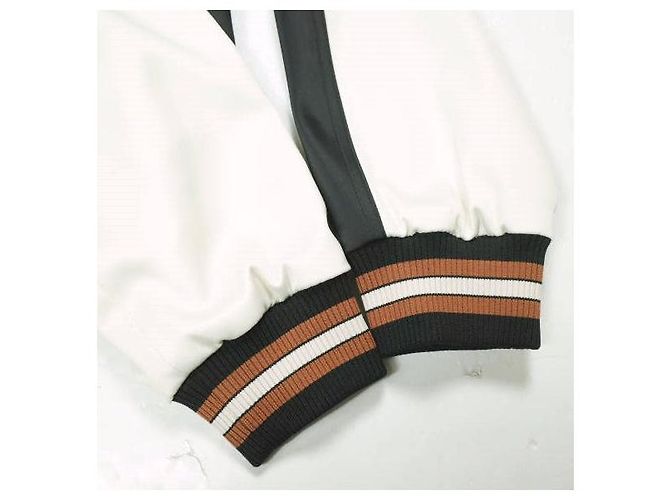 Chaqueta Souvenir reversible Coach de satén Negro Blanco - vista 10