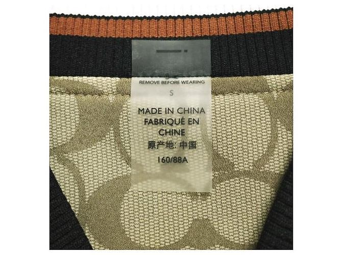 Chaqueta Souvenir reversible Coach de satén Negro Blanco - vista 12