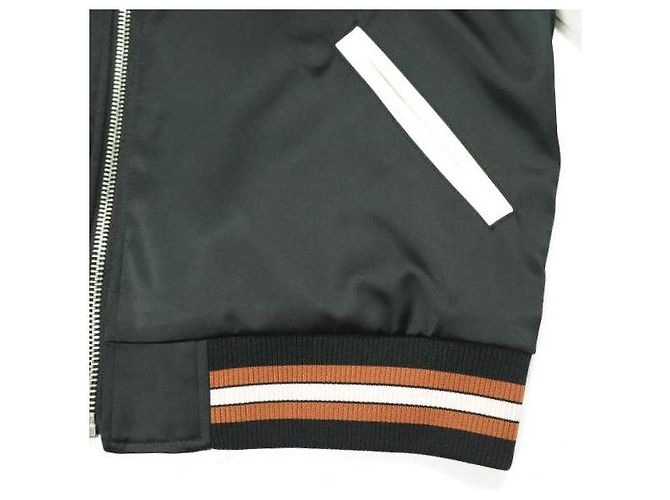 Chaqueta Souvenir reversible Coach de satén Negro Blanco - vista 9
