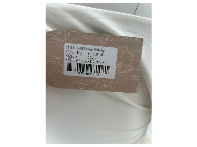 Autre Marque Weißes Off-Shoulder-Top - Ansicht 6