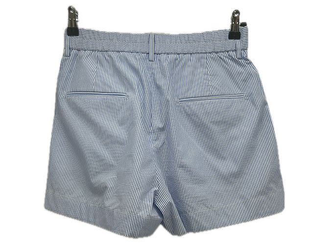 Autre Marque Pantaloncini ARMARIUM in cotone blu a righe - vista 2