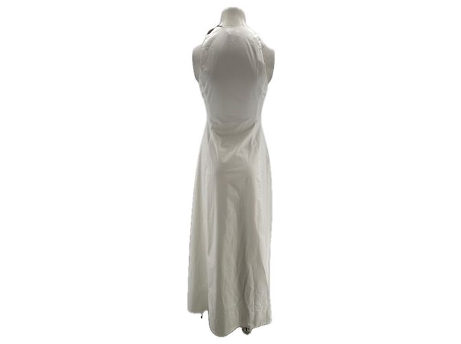 Autre Marque Vestido blanco con botones - vista 2