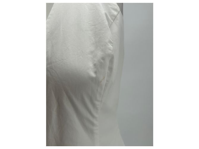 Autre Marque Vestido blanco con botones - vista 7