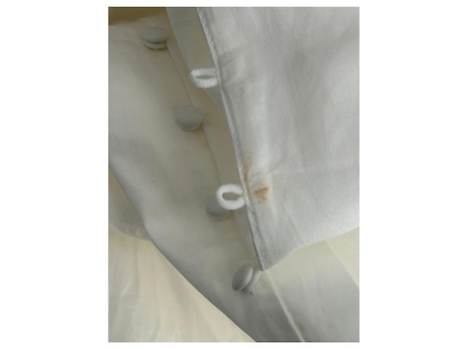 Autre Marque Vestido blanco con botones - vista 8