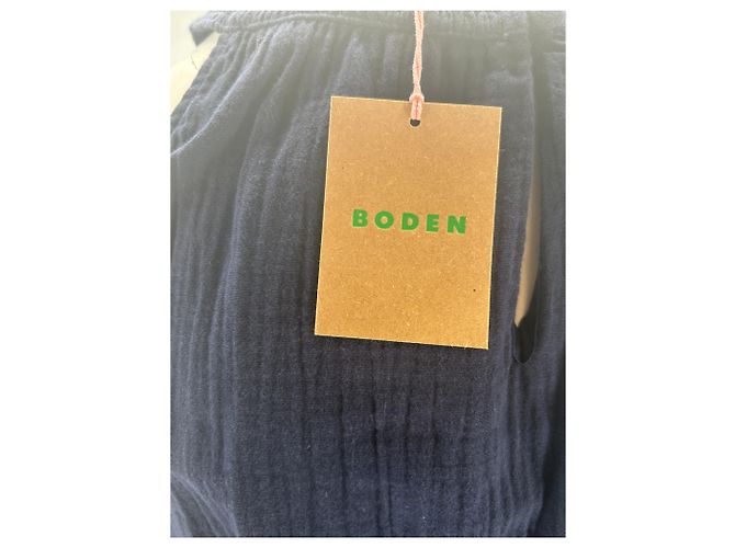 Vestido Johnnie Boden de algodón azul marino Talla 4 - vista 5