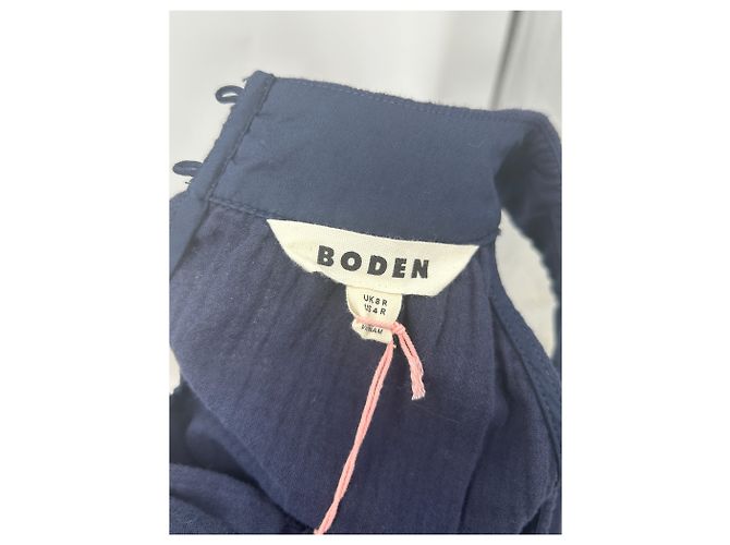 Vestido Johnnie Boden de algodón azul marino Talla 4 - vista 6