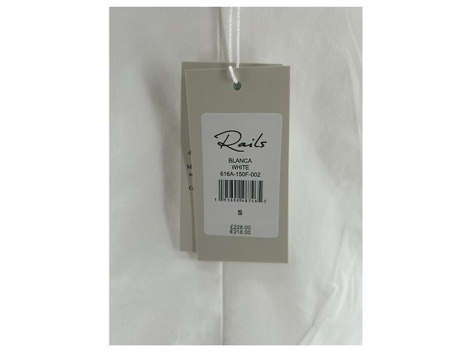 Autre Marque Vestido de algodón blanco RAILS Talla S - vista 7
