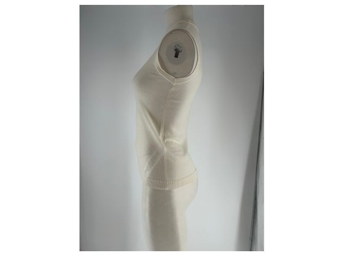 Autre Marque Regata de cashmere creme Bege - vista 3