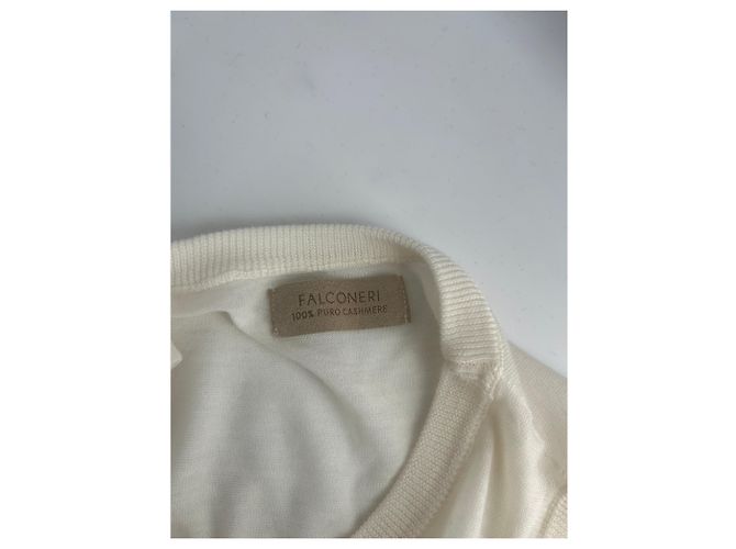 Autre Marque Regata de cashmere creme Bege - vista 5
