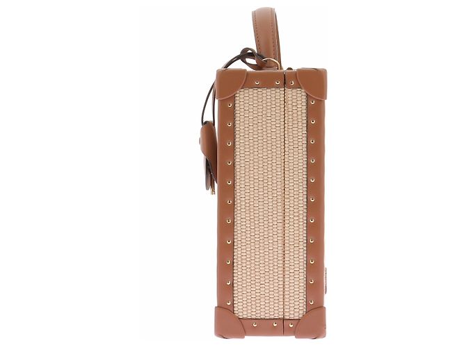 Autre Marque Clutch in rafia AERIN X TANNER KROLLE beige - vista 5
