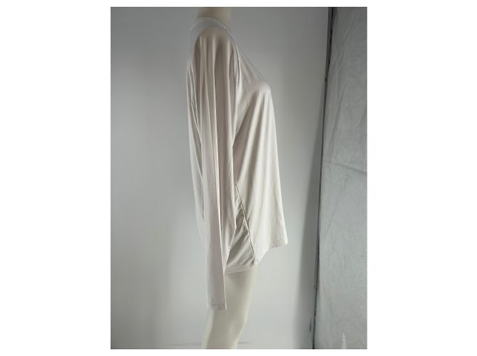 Autre Marque T-shirt a maniche lunga bianca Bianco - vista 3