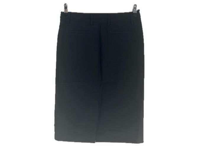 Autre Marque Falda de lana negra ARMARIUM Talla 40 Negro - vista 2