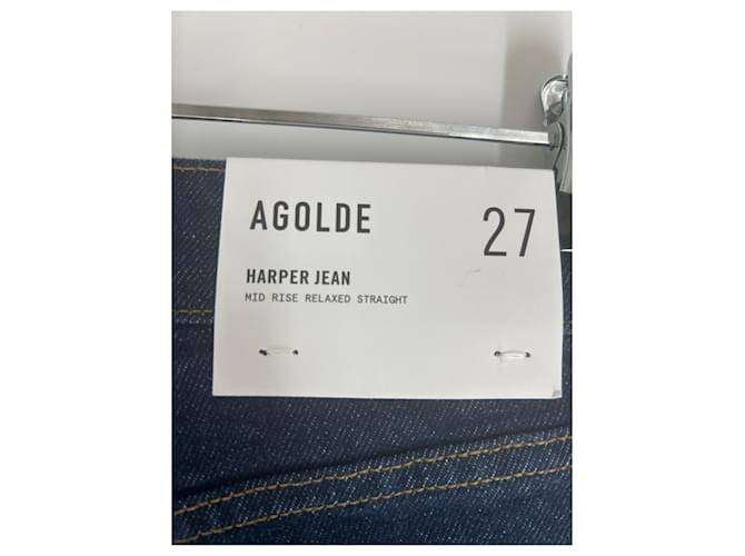 Vaqueros Agolde azules de algodón talla 27 - vista 4