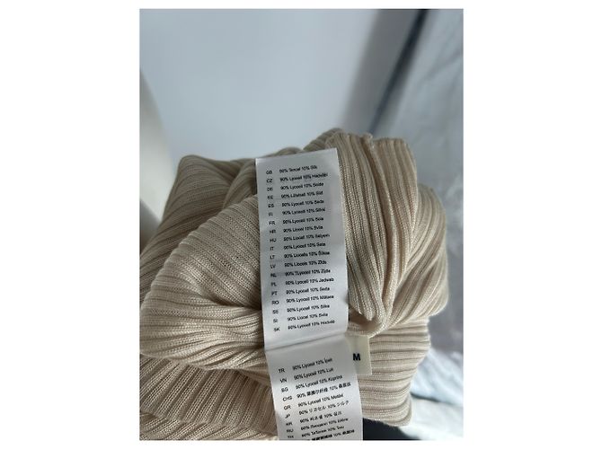 Autre Marque Camiseta de seda 440ME Beige - vista 7