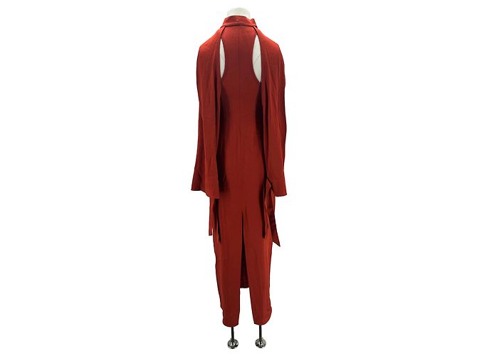 Vestido maxi de seda rojo Nanushka Roja - vista 2