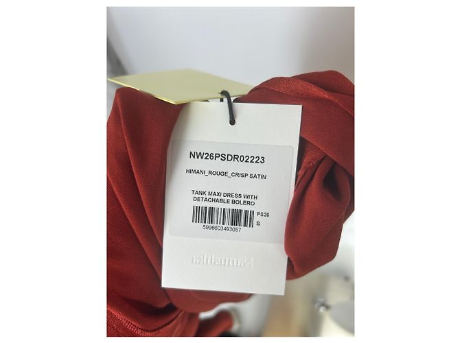 Vestido maxi de seda rojo Nanushka Roja - vista 6