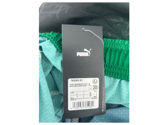 Pantaloncini Puma verdi e neri Verde - vista 4