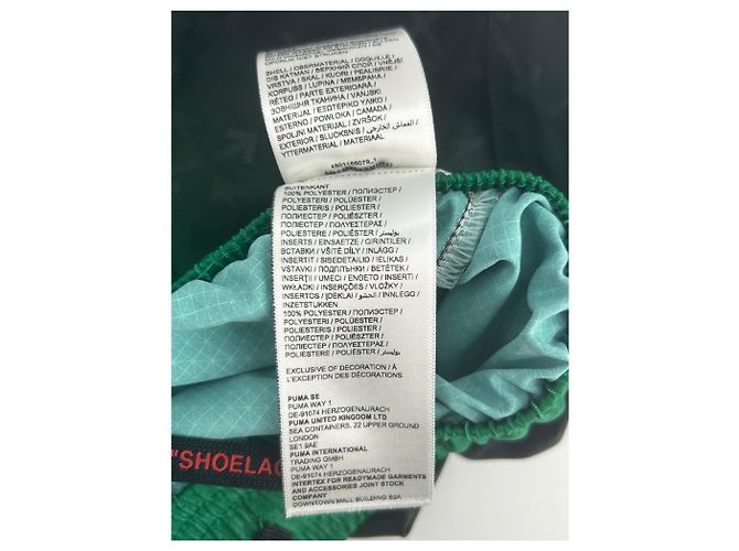 Pantaloncini Puma verdi e neri Verde - vista 5