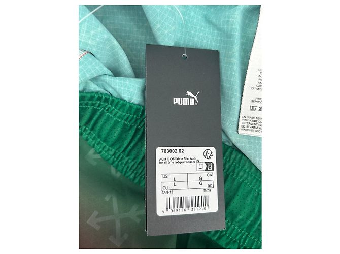 Pantaloncini Puma Verdi e Rossi Verde - vista 4