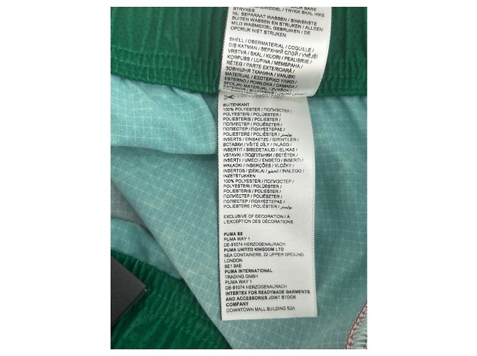 Pantaloncini Puma Verdi e Rossi Verde - vista 5