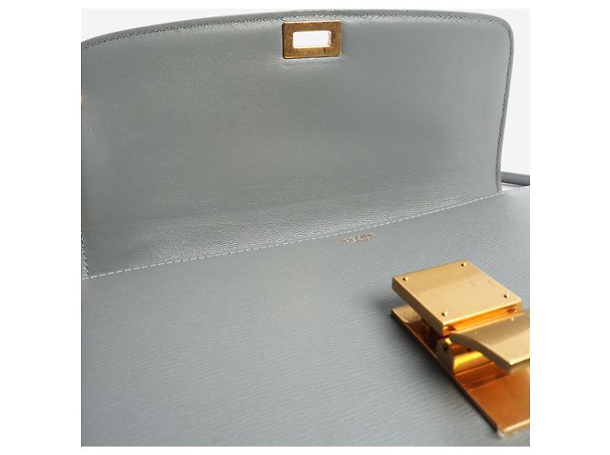 Céline Sac bandoulière en cuir bleu clair - vue 5