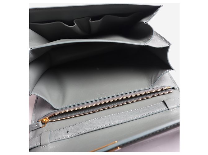 Céline Sac bandoulière en cuir bleu clair - vue 7