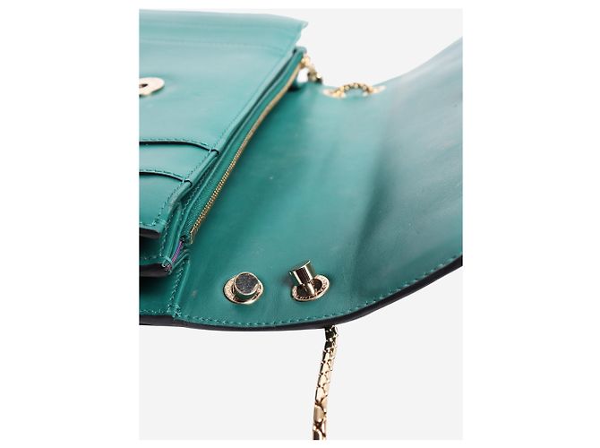 Bulgari Borsa a tracolla Serpenti Forever verde - vista 11