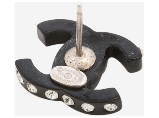 Chanel Orecchini Black Coco Mark 04A con strass Nero - vista 5
