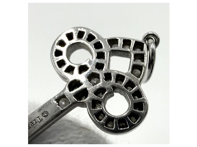 Pendente Fleur de Risky con motivo a chiave in platino Tiffany & Co. - vista 7
