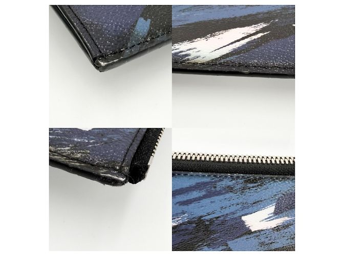 Pochette Jour GM Camouflage da uomo Louis Vuitton Nero Blu navy - vista 6