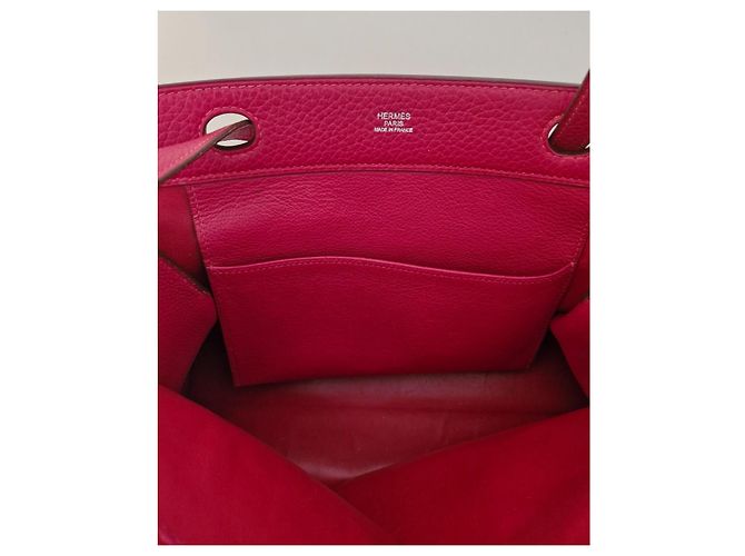 Borsa Hermès Muzo in pelle Taurillon Clemence rossa Rosso - vista 11