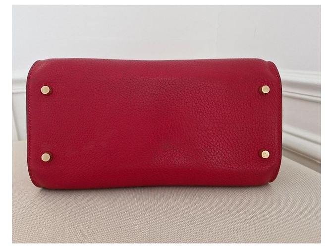 Borsa Hermès Muzo in pelle Taurillon Clemence rossa Rosso - vista 4