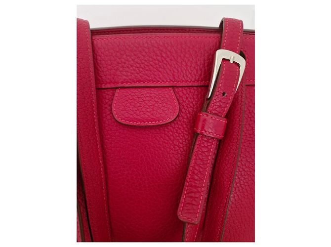 Borsa Hermès Muzo in pelle Taurillon Clemence rossa Rosso - vista 5