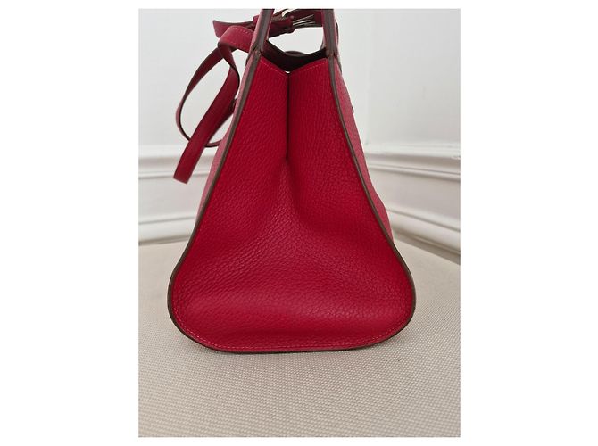 Borsa Hermès Muzo in pelle Taurillon Clemence rossa Rosso - vista 6