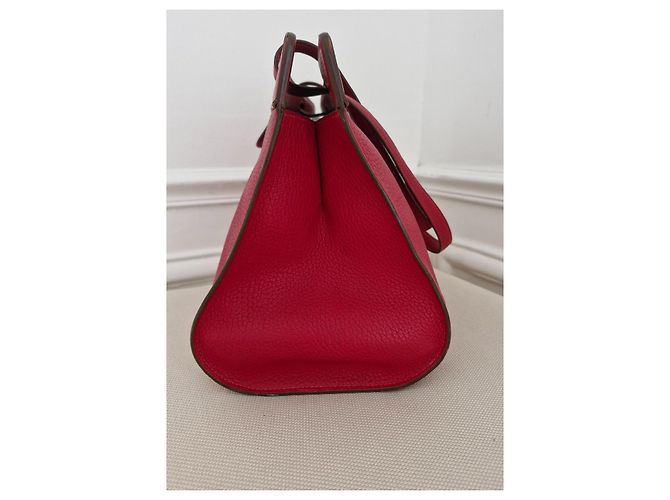 Borsa Hermès Muzo in pelle Taurillon Clemence rossa Rosso - vista 7