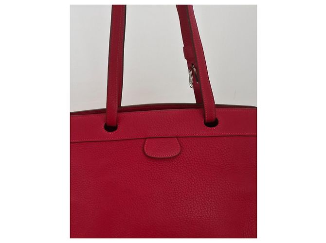 Borsa Hermès Muzo in pelle Taurillon Clemence rossa Rosso - vista 8