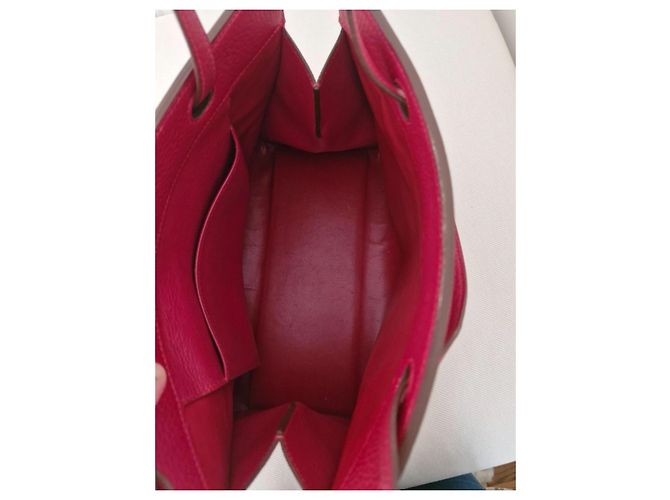 Borsa Hermès Muzo in pelle Taurillon Clemence rossa Rosso - vista 9