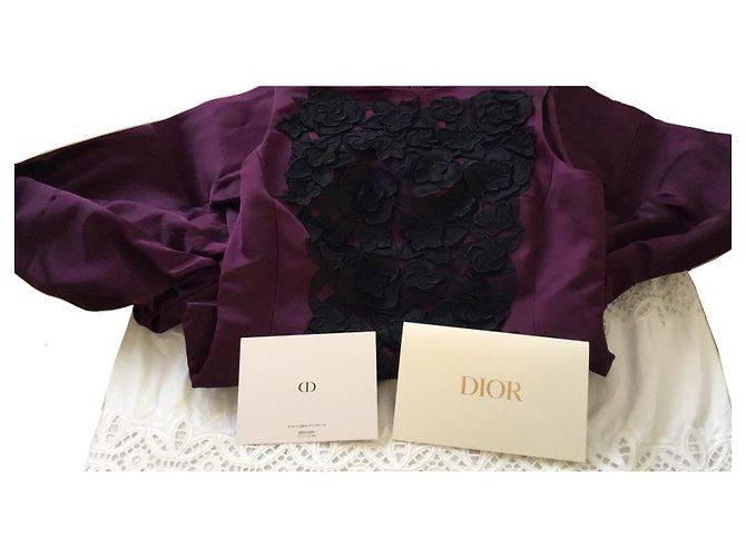 Vestido sin mangas Christian Dior con apliques florales - vista 12