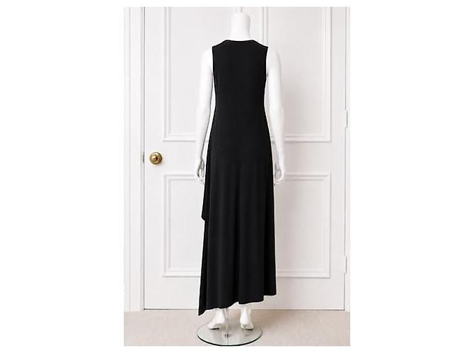 Acne Studios Ordelia Asymmetrisches Maxikleid - Schwarz - Ansicht 4